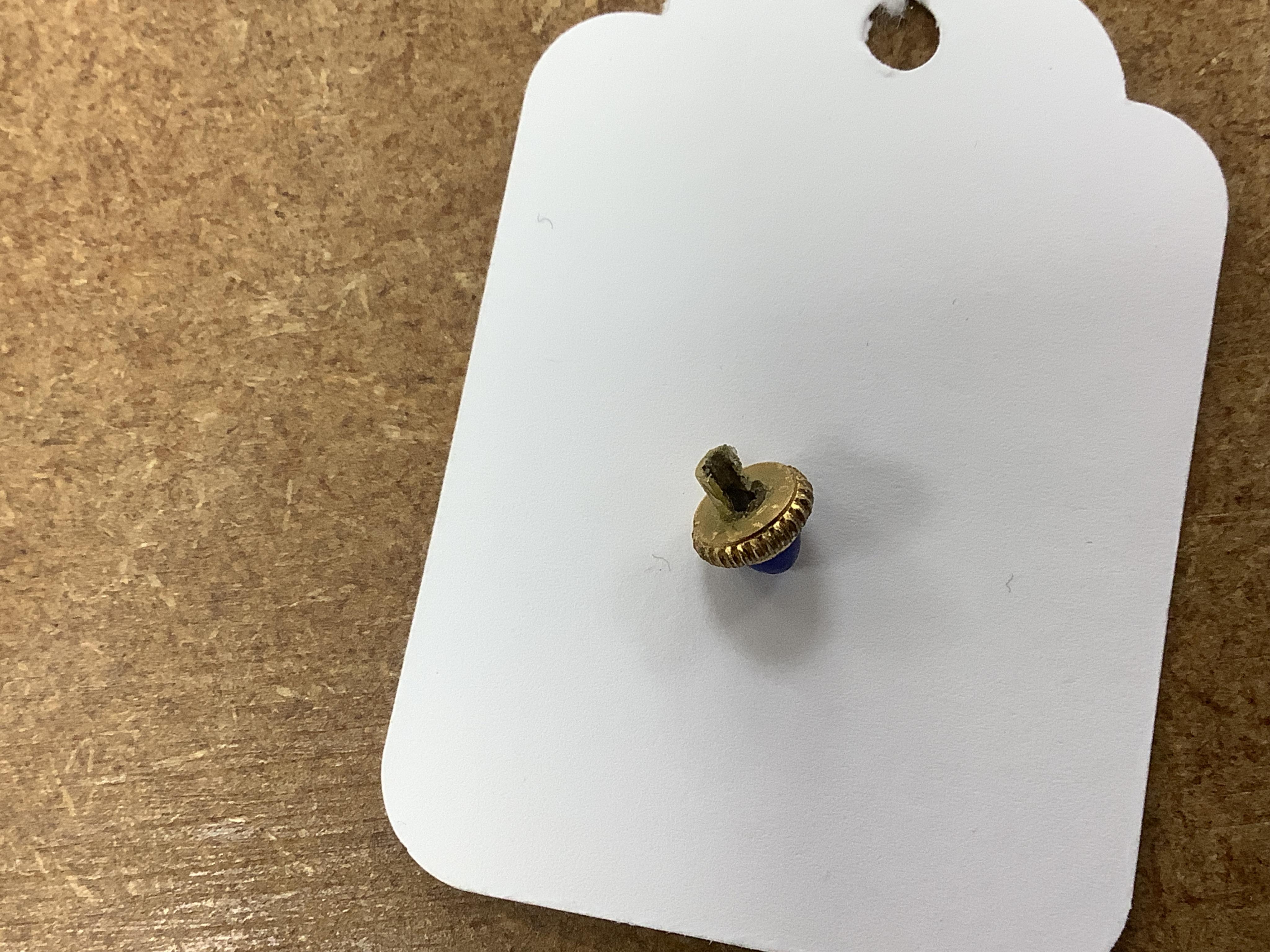 A Must de Cartier blue-enamelled travelling timepiece, in original case, 9.5cm high